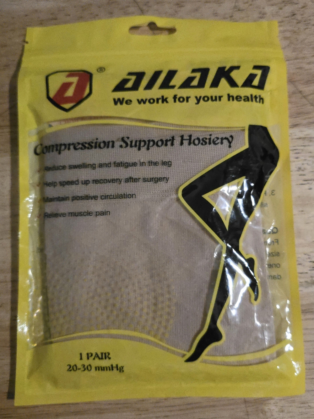 Compression Support Hosiery - Beige